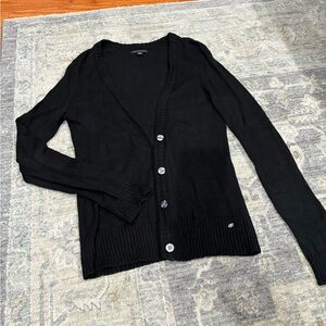 Black cardigan